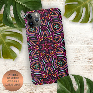 Coque iPhone 16 Pro Max Élégant Moderne Abstrait Art de Mandala Bohème