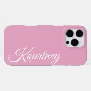 COQUE iPhone 16 PRO MAX ÉLÉGANT MODERNE CLASIQUE PERSONNALISÉ PÂLE ROSE