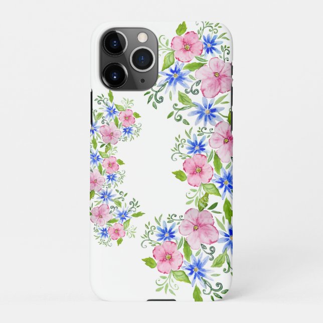 Coque iPhone Elégante décoration florale motif (Dos)