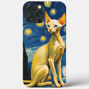 Coque iPhone   Elf Sphynx Peinture Chat Art Van Go