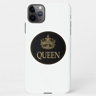 Coque iPhone 11Pro Max Emblème de la Reine et de la Couronne