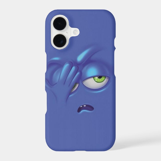 Coque iPhone Émoji palpitant face (Verso)