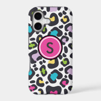 Coque iphone Empreinte de léopard Neon