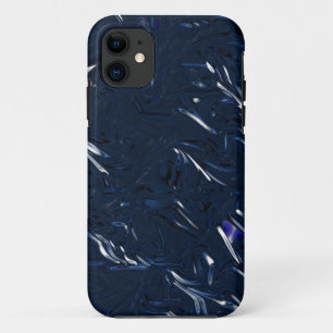 coque iphone en feuille bleue
