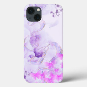 Coque iphone en marbre violet