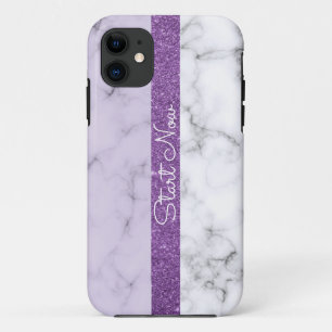 Coque iphone en Parties scintillant violet tendanc