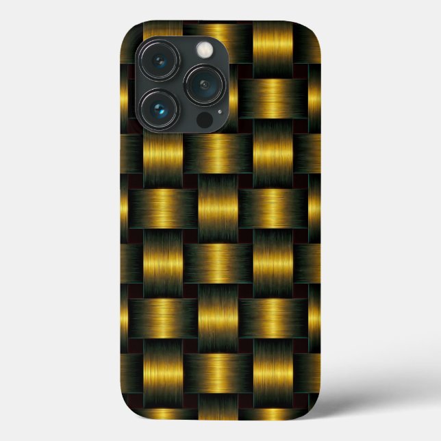 Coque iphone en treillis or (Verso)