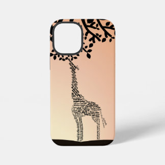 Coque iPhone 12 Mini Encouragement de l'appareil téléphonique Giraffe