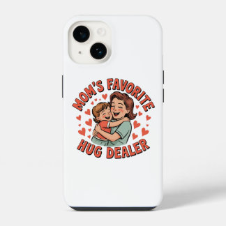 Coque Pour iPhone 14 Enveloppez Votre Téléphone d'Amour – Un Câlin de M