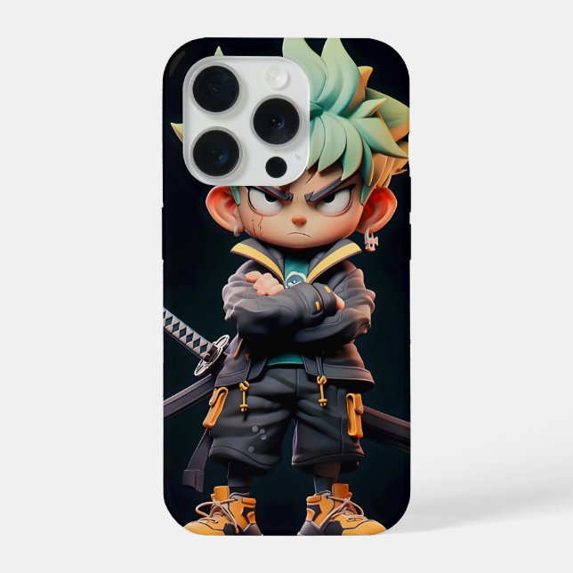 Coque iPhone Épique Roronoa Zoro Édition Chibi (Verso)