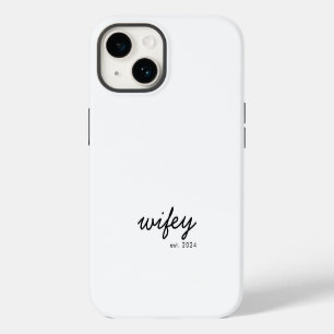 Coque Pour iPhone 14 Épouse Moderne Minimaliste Écriture Personnalisée