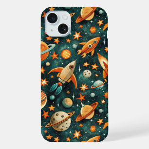 Espace atomique milieu du siècle Orange sarcelle P