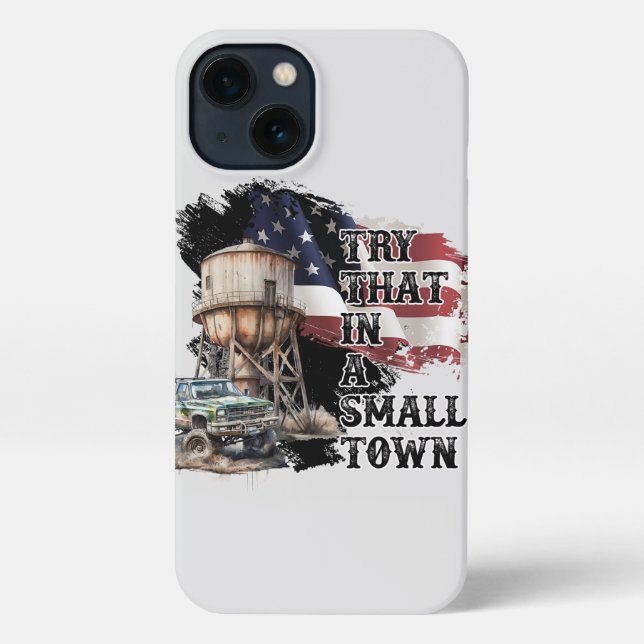Coque iPhone Essayez cela dans une petite ville (Verso)