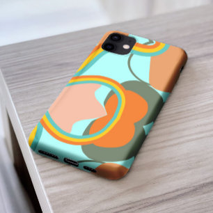 Coque iPhone 11Pro Max Esthétique motif abstraite stylish les années 70 r
