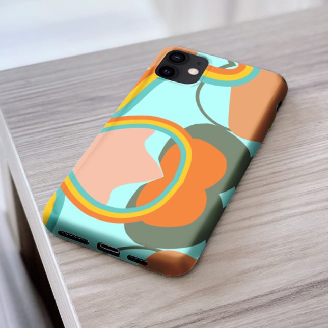 Coque iPhone Esthétique motif abstraite stylish les années 70 r (Créateur téléchargé)