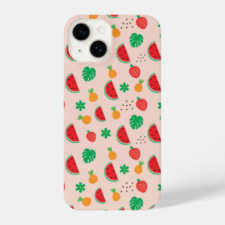 Coque Pour iPhone 14 Été Pinky Fruit iPhone 14 Coque