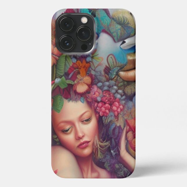 Coque iPhone Ethéal Spirituel Guide Nymphe (Verso)