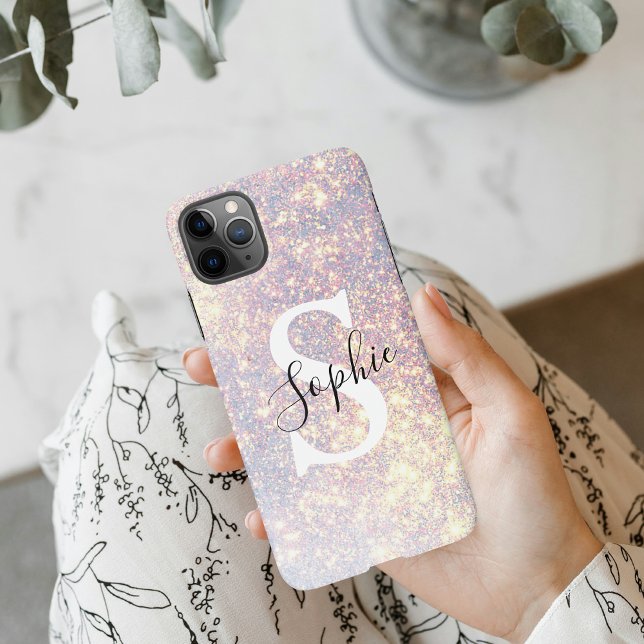 Coque iPhone Étincelle de Parties scintillant moderne | Persona (Créateur téléchargé)