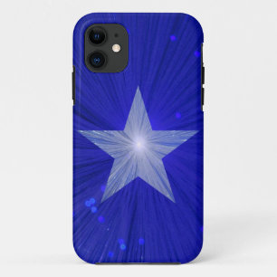 Coque iphone étoile bleu foncé