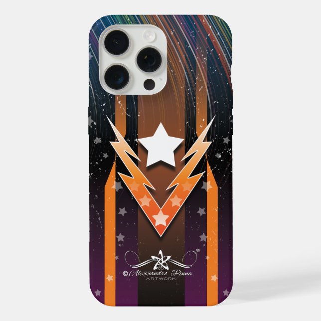 Coque iPhone Étoiles de tonnerre (Verso)