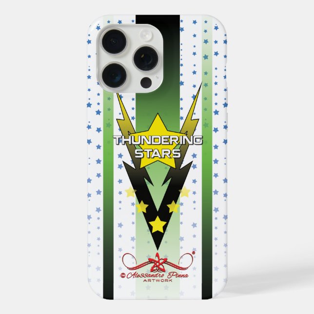 Coque iPhone Étoiles de tonnerre (Verso)