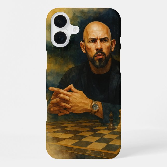 Coque iPhone Étui Andrew Tate iPhone 16 Plus ajustement mince (Verso)