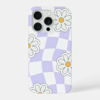 Étui de téléphone à carreaux Daisy Violet