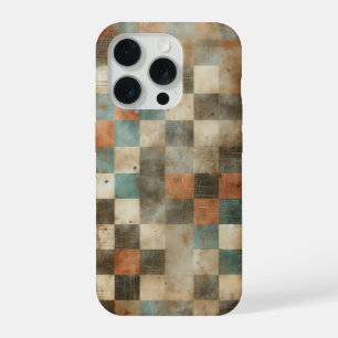 Étui de téléphone à carreaux en style industriel v