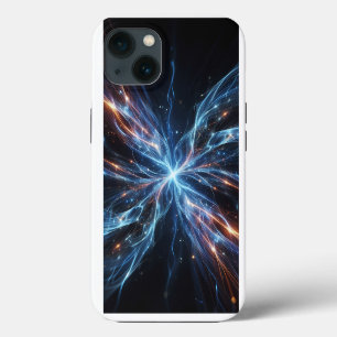 Etui iPhone 13 Étui de téléphone à énergie bleue et orange cosmiq