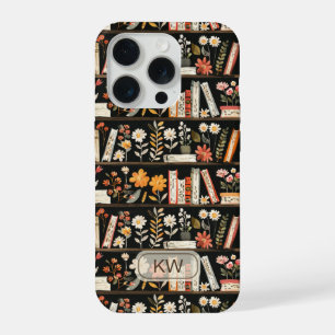 Étui de téléphone à monogramme avec étagère à livr