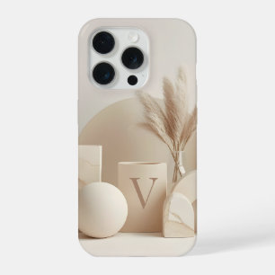 Étui de téléphone à monogramme minimal Lettre V –