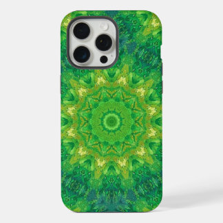 Étui de téléphone à motif circulaire vert
