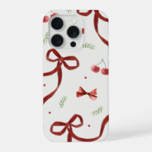 Étui de téléphone à motif de cerise mignonne et de