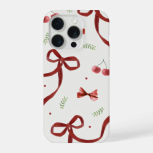Étui de téléphone à motif de cerise mignonne et de