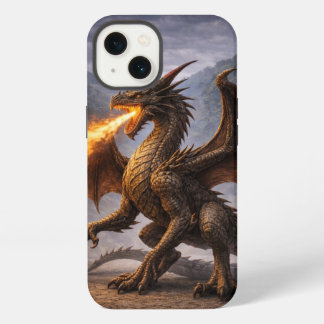 Etui iPhone 13 Étui de téléphone à motif d'écailles de dragon