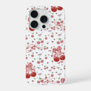 Étui de téléphone Cerise Mignonne avec Cœurs & Rub