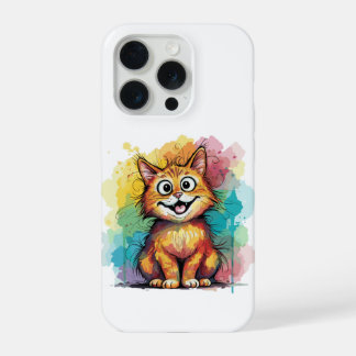 Étui de téléphone chat aquarelle mignon