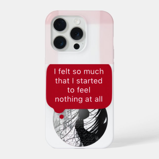 Coque iPhone Étui de téléphone citation (Verso)