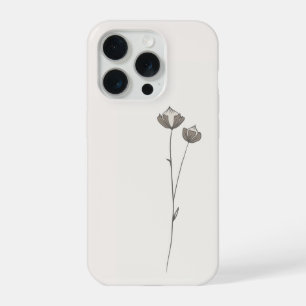 Étui de téléphone en lin minimal