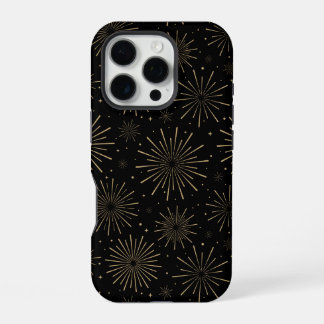 Coque iPhone 16 Pro Étui de téléphone feu d'artifice nouvel an art déc