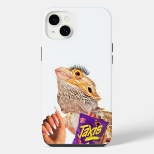 Étui de téléphone fille matérialiste dragon barbu