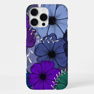 Coque iPhone 16 Pro Max Étui de téléphone floral