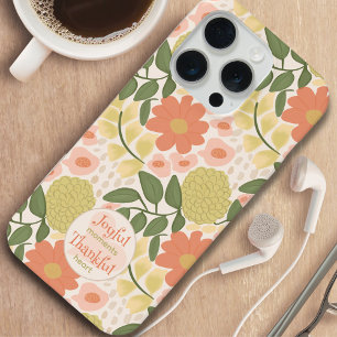 Étui de téléphone floral - Moments joyeux, cœur re