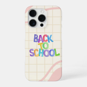 Coque iPhone 16 Pro Étui de téléphone minimaliste à esthétique pastel