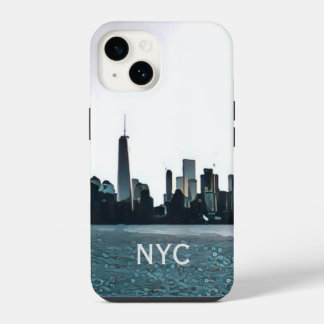 Coque Pour iPhone 14 Étui de téléphone noir et blanc NYC