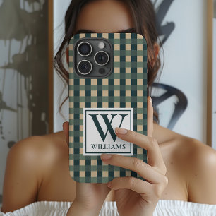 Étui de téléphone personnalisé avec monogramme à c