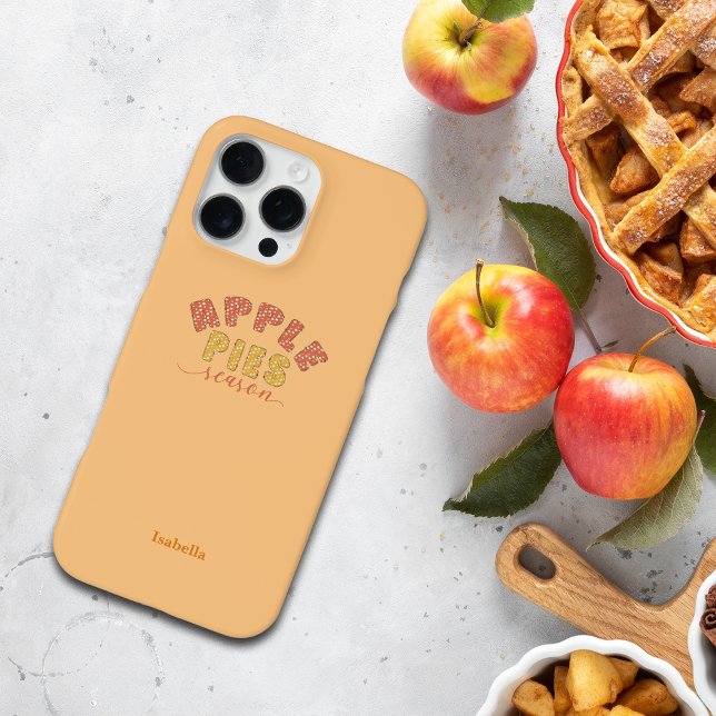 Coque iPhone Étui de téléphone personnalisé avec nom Vibes Tart (Créateur téléchargé)