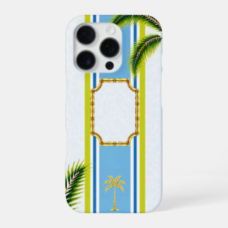 Coque iPhone 16 Pro Étui de téléphone personnalisé Palm Royale Piscine