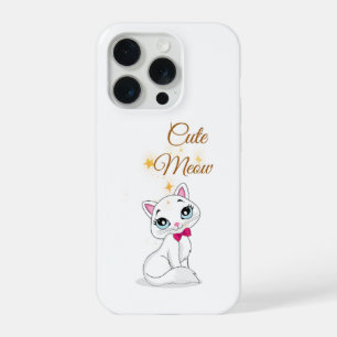 Étui de téléphone pour chat mignon Miaou 