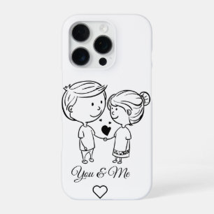 Coque iPhone 16 Pro Étui de téléphone pour couple Toi & Moi
